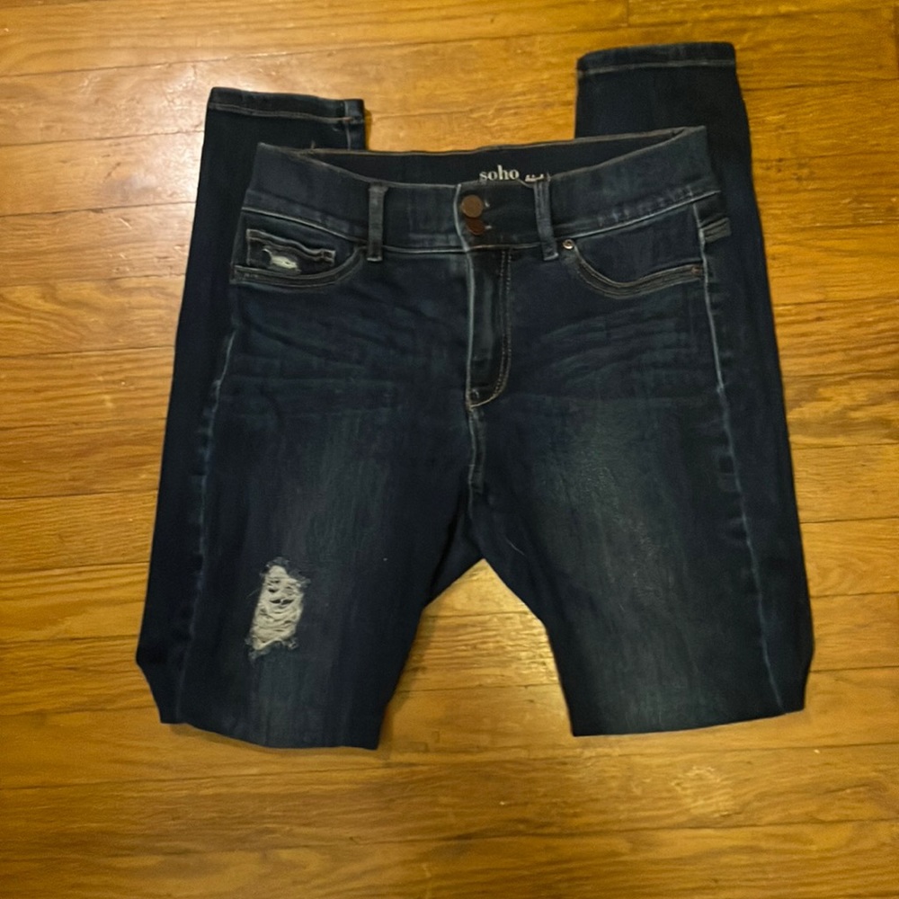 NY&co high rise jeans/ leggings 8